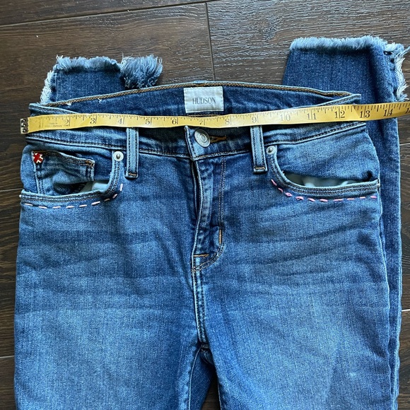 Hudson skinny embroidered denim - Picture 4 of 7